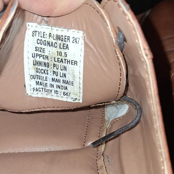 Steve Madden Men\'s Tan Leather Oxfords